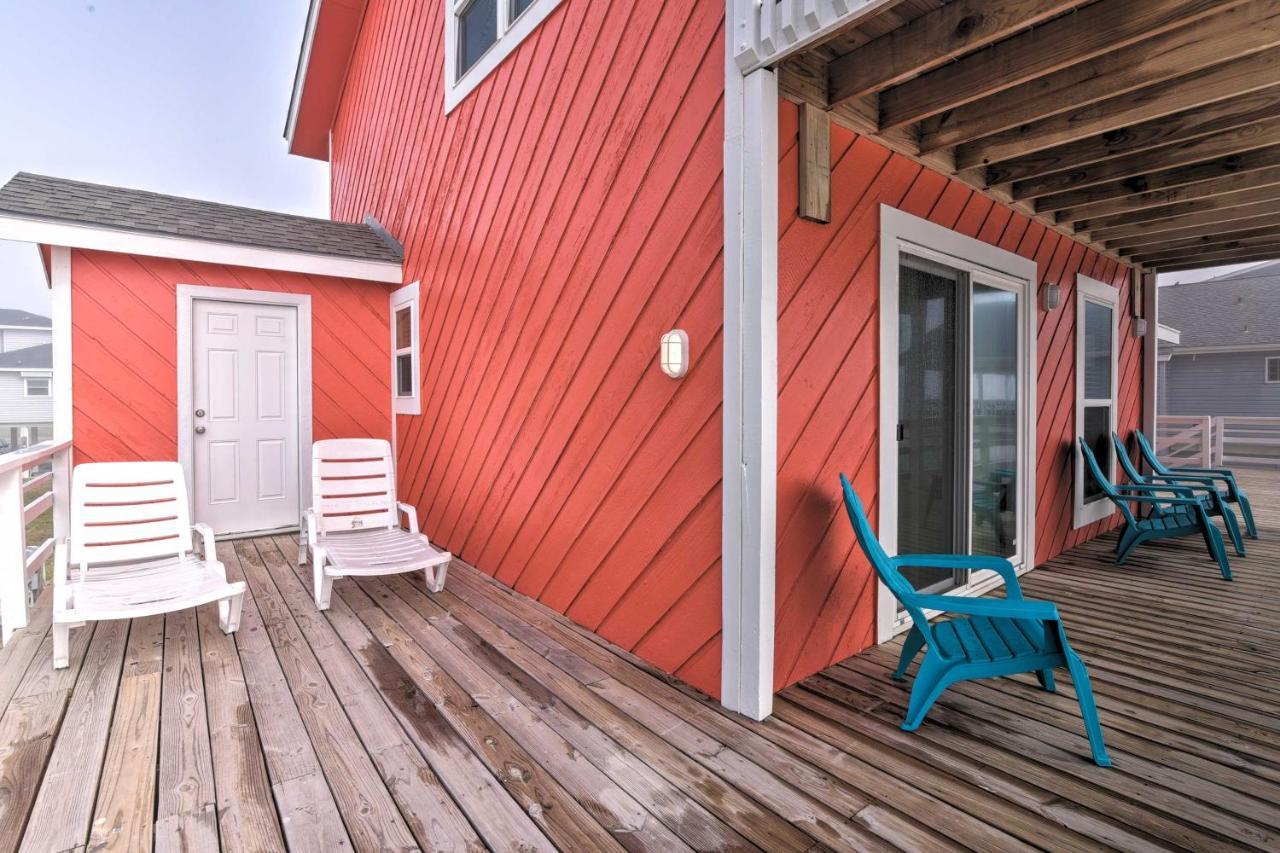 Beachfront Galveston Oasis Balconies, Ocean View! 외부 사진